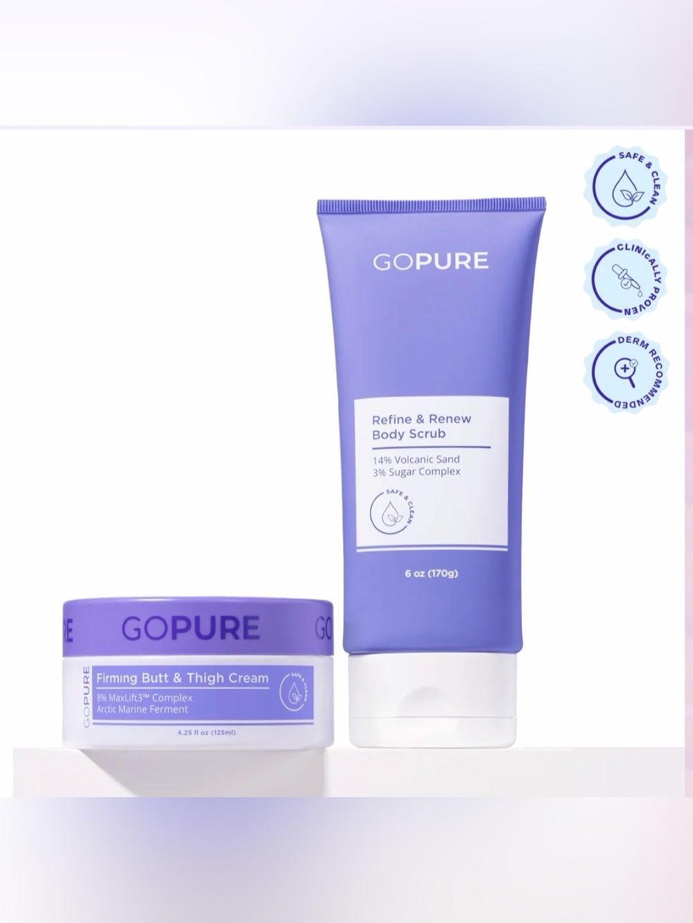 Go Pure Butt and Thigh Firming Duo **NWT**